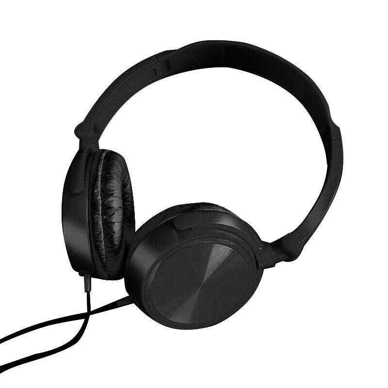 On-Ear Headphones Hi-Fi Stereo Noise-Cancelling Wired Headset Earphone